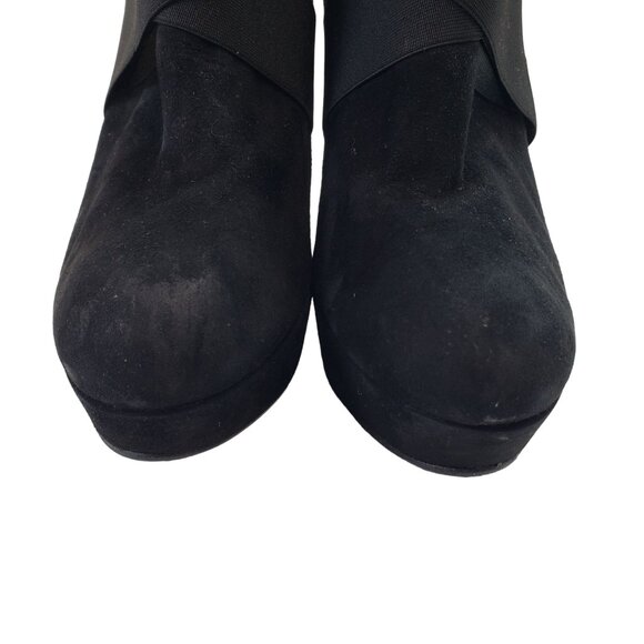 Stuart Weitzman Suede Leather Platform Heels Size 10 (est) - Picture 5 of 8